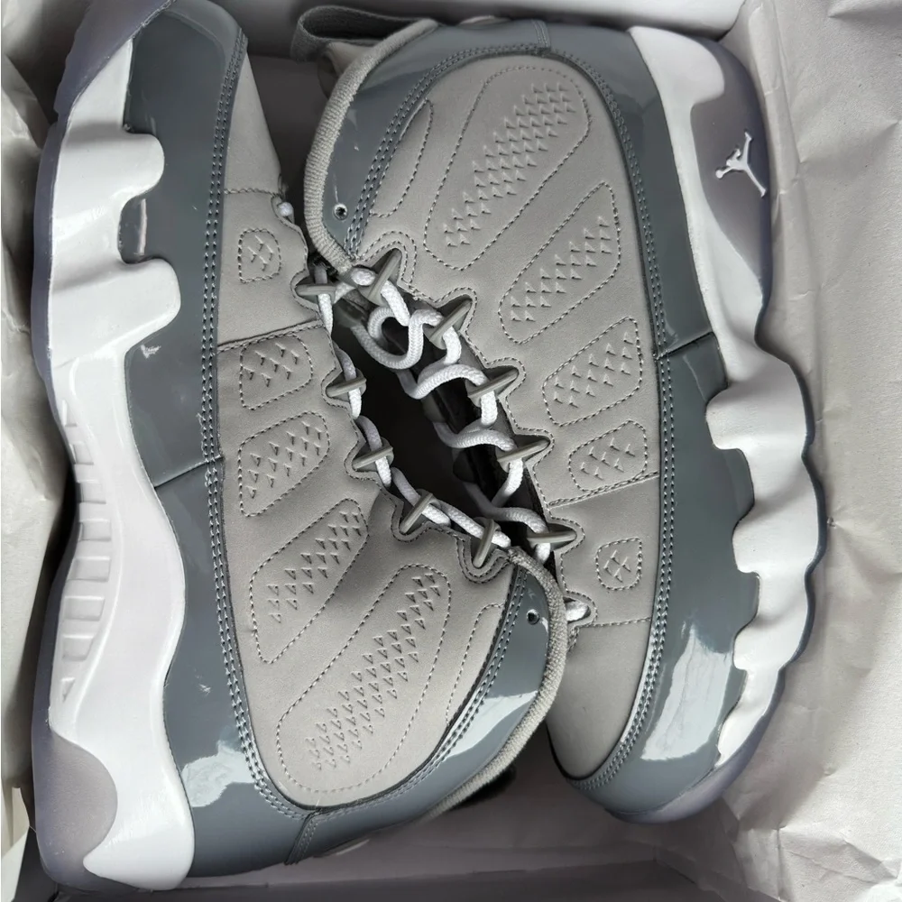 Gray and White High-Top Sneakers - Picture 2 of 6